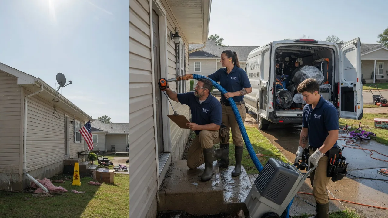 Ceiling Water Damage Restoration in Russellville, AR near me